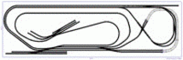 Roco H0 ohne Bettung Gleisplan 640 X 200 cm
